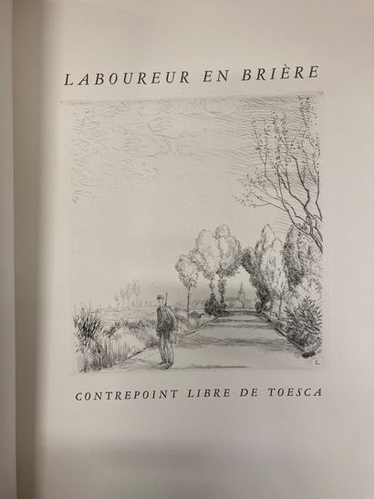null LABOUREUR, Jean-Émile - TOESCA, Maurice - Labourer in Briere. Free counterpoint...
