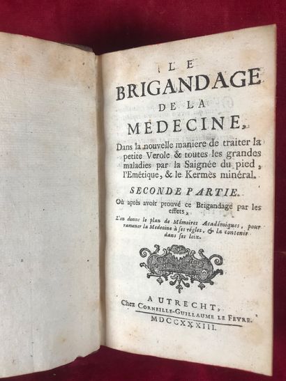 null MEDECINE - XVIIIe s. | MEDECINE - HECQUET, Philippe - Le Brigandage de la Médecine...