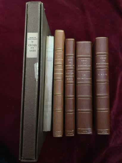 null MONTHERLANT – Ensemble de 6 volumes



MONTHERLANT - Les célibataires

P., Grasset,...