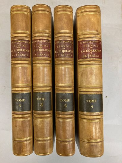 null LORRAINE – Ensemble de 2 ouvrages en 5 volumes



D’HAUSSONVILLE - Histoire...