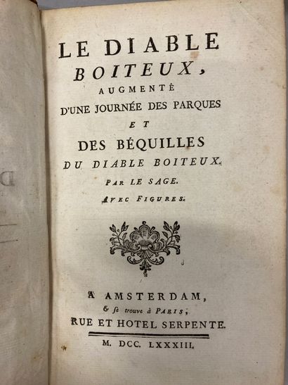 null XVIII et XIXe s. | MARILLIER - Ensemble de 2 livres en 18 vols illustrés par...