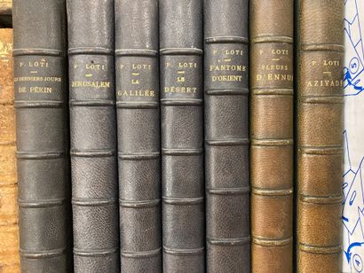 null LOTI, Pierre - Works 

P., Calmann-Lévy, circa 1900.

19 volumes in-12, half-basane,...