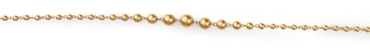 Necklace in fall of gold balls.
L. : 45 cm
Weight...