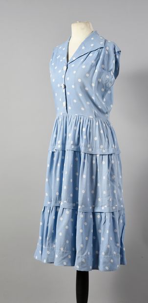 null Deux robes d'été, une robe de cocktail dans le goût des années 1950 en toile...