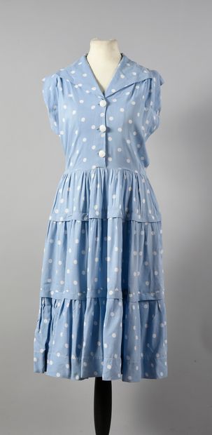 null Deux robes d'été, une robe de cocktail dans le goût des années 1950 en toile...
