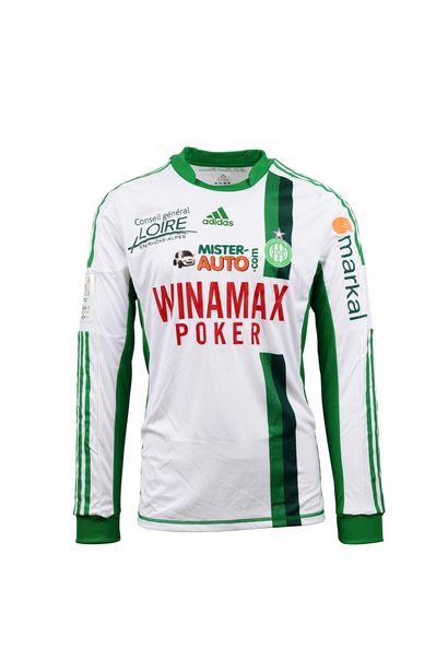 null Pierre Emerick Aubameyang. Attacker. AS Saint-Etienne jersey #7 for the 2012-2013...