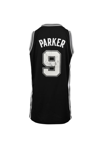 null Tony Parker. Point guard. Jersey #9. Replica of the San Antonio Spurs with the...
