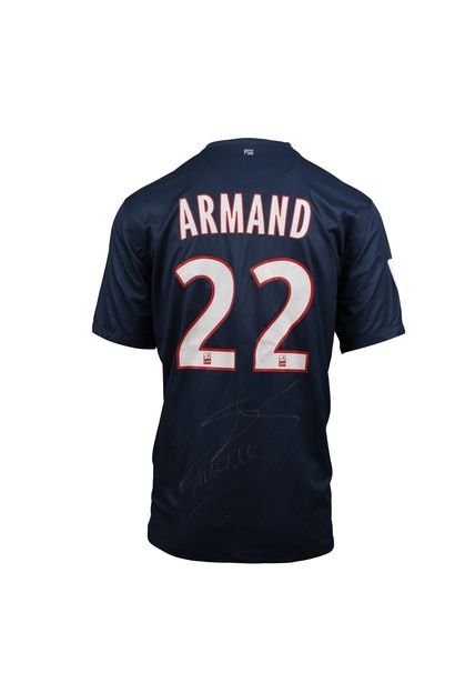 null Sylvain Armand. Defender. Jersey #22 of Paris Saint-Germain for the 2012-2013...