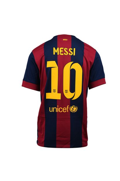 null Lionel Messi. Attacker. Jersey #10 of FC Barcelona for the 2014- 2015 season...
