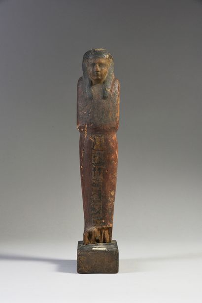 Statuette representing the mummiform god...