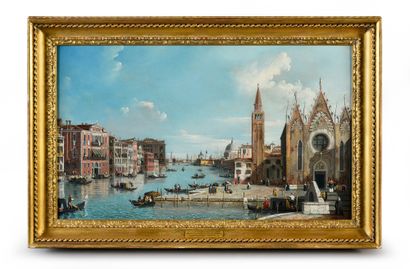 Dans le goût de CANALETTO Venice view of Santa Maria de la Carita and the basin of...