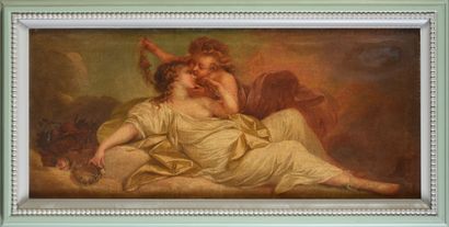 Antoine François CALLET (1741 - 1823) entourage de Les amours des Dieux.
Huiles sur...