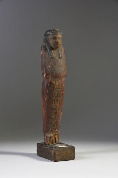 null Statuette représentant le dieu Path-Sokar Osiris momiforme dont le corps présente...
