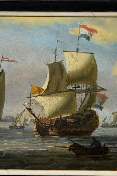 Arnoodt SMIT (1641 - 1710) Voiliers dans un port
Panneau
21x16.5 cm