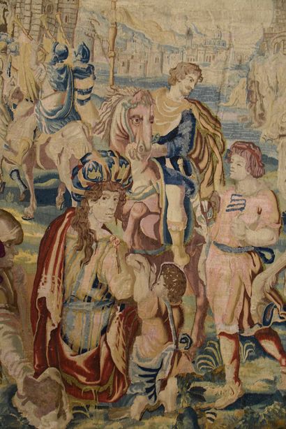 null Importante tapisserie de Bruxelles (Flandres) première moitié du XVIIe siècle.
Dimensions...