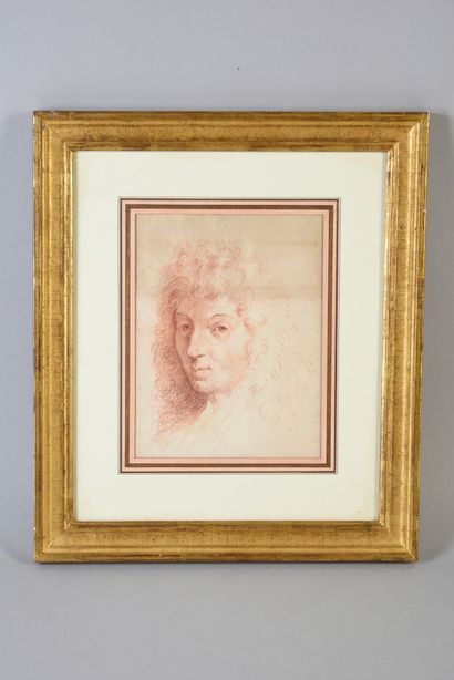 École FRANÇAISE du début du XVIIIe siècle Head of a man with a wig
Sanguine 17,3...