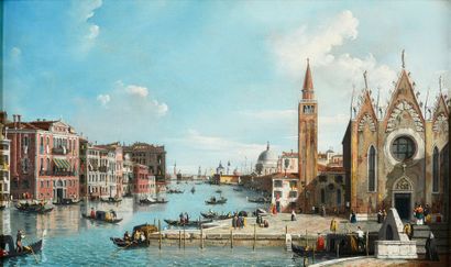 Dans le goût de CANALETTO Venise vue de Santa Maria de la Carita et la bassin de...