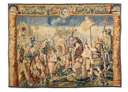 null Importante tapisserie de Bruxelles (Flandres) première moitié du XVIIe siècle.
Dimensions...