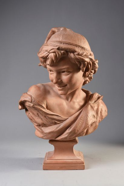 Jean-Baptiste CARPEAUX (1827-1875) The Neapolitan Fisherman
Terracotta bust representing...