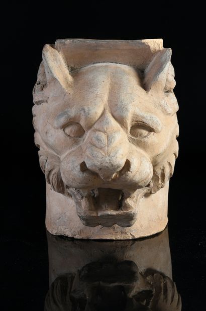 null Wall bracket featuring a gargoyle representing a feline head in terracotta.
Bears...