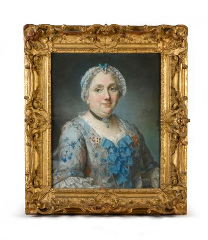 Léon-Pascal Glain (1723-1789) Portrait de Louise Cosseron (c.1700-1785), née Estienne
Pastel...