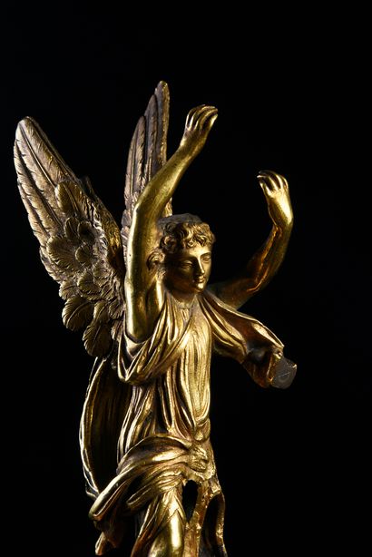 Luigi VALADIER Deux anges
Paire d'éléments d'applique en bronze très finement ciselé...