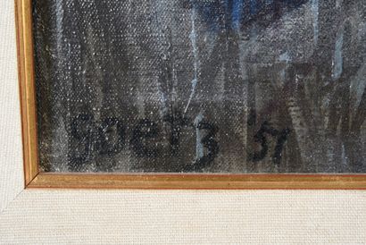 Henri GOETZ (1909 - 1989) Composition
Huile sur toile Signé en bas à gauche et dater...