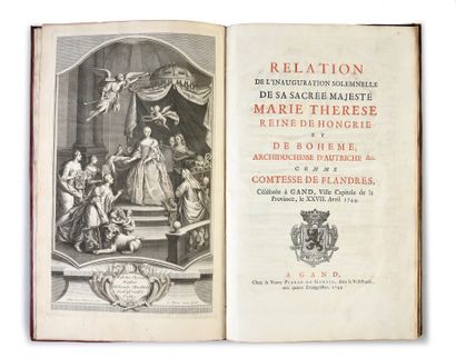 null 
RELATION DE L'INAUGURATION 



solennelle de sa sacrée majesté Marie-Thérèse...