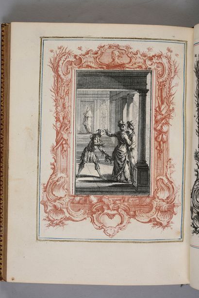 null ÉRASME - Eloge de la folie
S.l., 1751. 
In-4, plein maroquin richement orné...