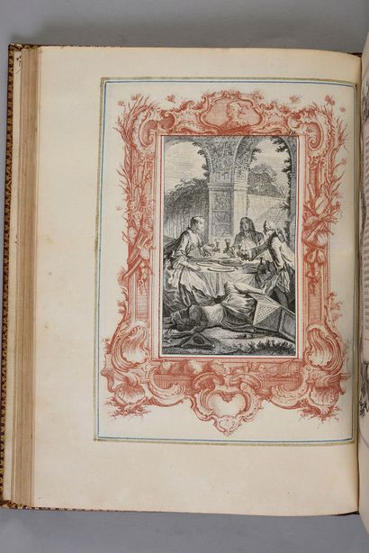 null ÉRASME - Eloge de la folie
S.l., 1751. 
In-4, plein maroquin richement orné...