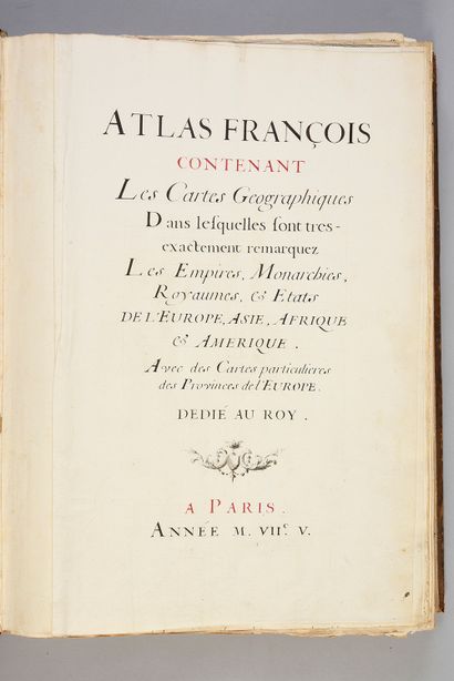 null 
CARTOGRAPHIE - Recueil de cartes, principalement de Jaillot 2 vols in-folio...