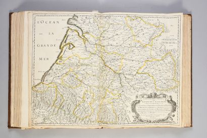 null 
CARTOGRAPHY - Collection of maps, mainly by Jaillot, 2 volumes in-folio, full...