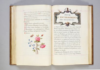 null MANUSCRIT ENLUMINÉ [RICHELIEU] [ROUSSELET, Jean-Pierre] - 
Cérémonial des Vestures...