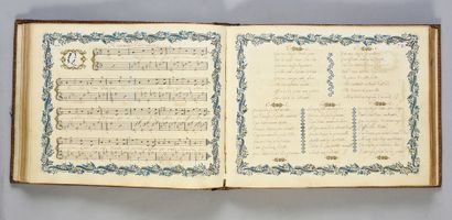 null MUSIC MANUSCRIPT 
Collection of airs, with guitar accompaniment
Circa 1750.
Title...