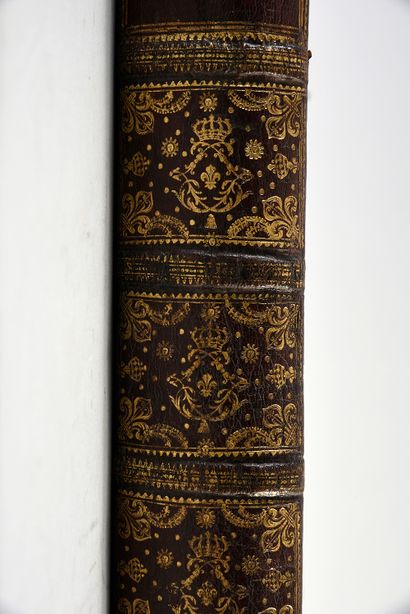 null BINDING Folder in plano formed of a replacement of eighteenth century binding...