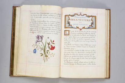 null MANUSCRIT ENLUMINÉ [RICHELIEU] [ROUSSELET, Jean-Pierre] - 
Cérémonial des Vestures...