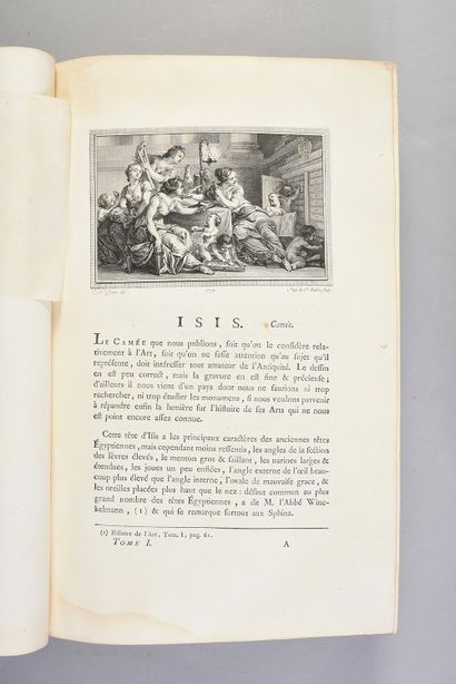 LA CHAU, abbé de & LE BLOND, abbé 
Description des principales Pierres gravées du...