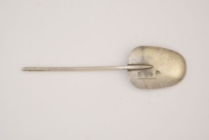 null Silver spoon of the rat tail model, plain and tapered handle
Netherlands, end...