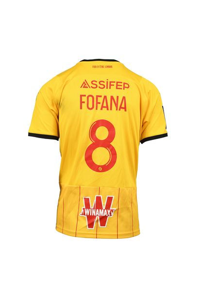 null Seko Fofana. Milieu de terrain. Maillot N°8 du RC Lens porté lors de la saison...