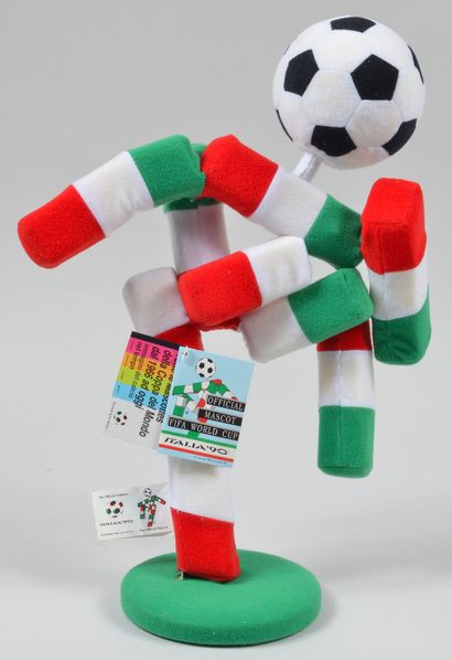 null Mascotte officielle «Ciao» pour la Coupe du Monde 1990 en Italie avec la victoire...
