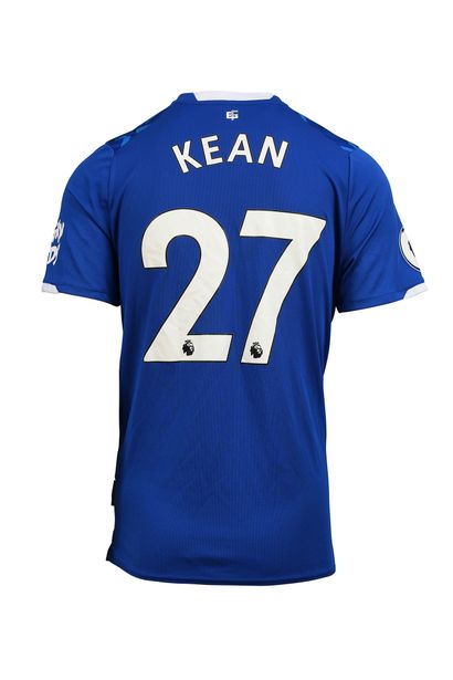 null Moise Kean. Attaquant. Maillot N°27 d'Everton FC porté lors de la saison 2019-2020...