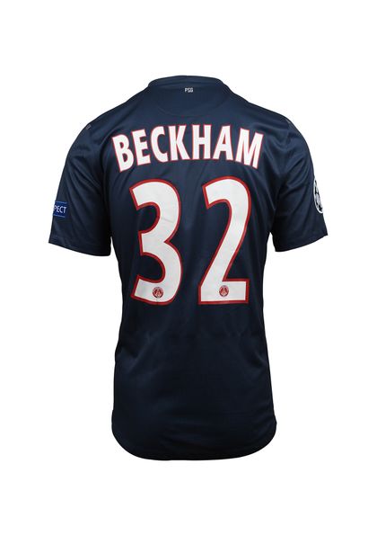 null David Beckham. Maillot N°32 du Paris Saint-Germain pour la saison 2012-2013...