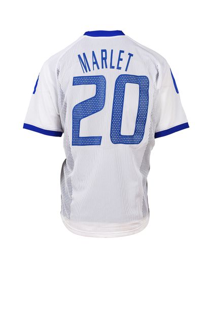null Steve Marlet. Maillot N°20 de l'Équipe de France pour la 1/2 finale de la Coupe...
