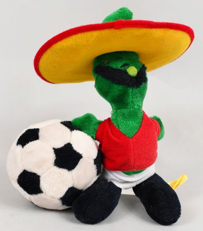null Mascotte officielle «Pique» pour la Coupe du Monde 1986 au Mexique avec la victoire...