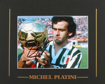 Michel Platini. Autographe authentique du...