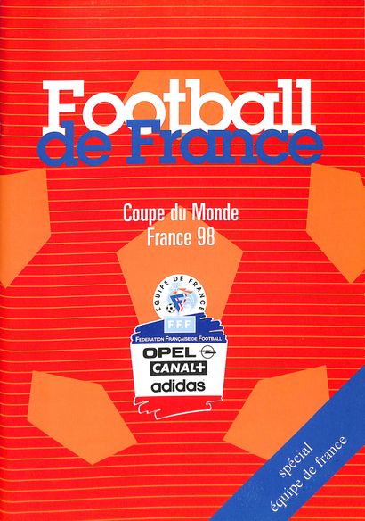 null Guide médias de l'Équipe de France pour la Coupe du Monde 1998 en France avec...