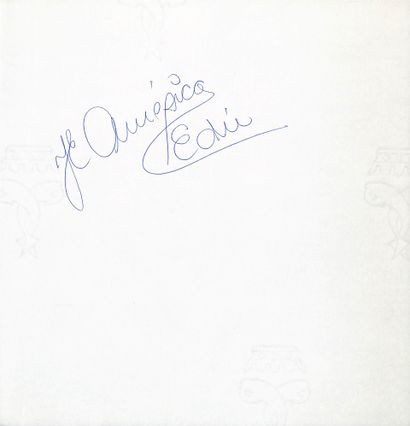 null Rivelino et Edu. Autographes originaux des vainqueurs de la Coupe du Monde 1970...