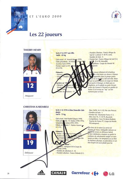 null Euro 2000. Guide médias de l'Équipe de France pour le Championnat d'Europe 2000...