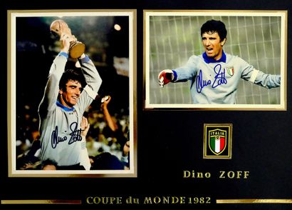 null Dino Zoff. Autographe authentique du vainqueur de la Coupe du Monde 1982 avec...