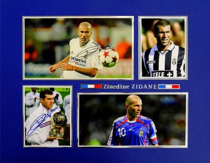 Zinédine Zidane. Autographes authentiques...